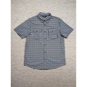 Outdoor Research Gingham Button Up Short Sleeve‎ Shirt Travel Large